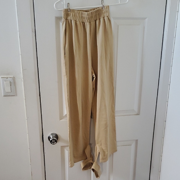 Frankie Shop Beige Drawstring Pants - Picture 1 of 5